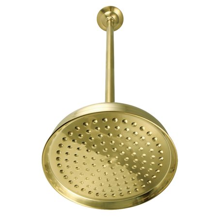 SHOWERSCAPE K225K27 10-Inch Showerhead with 17-Inch Ceiling Mounted Shower Arm, Brushed Brass K225K27